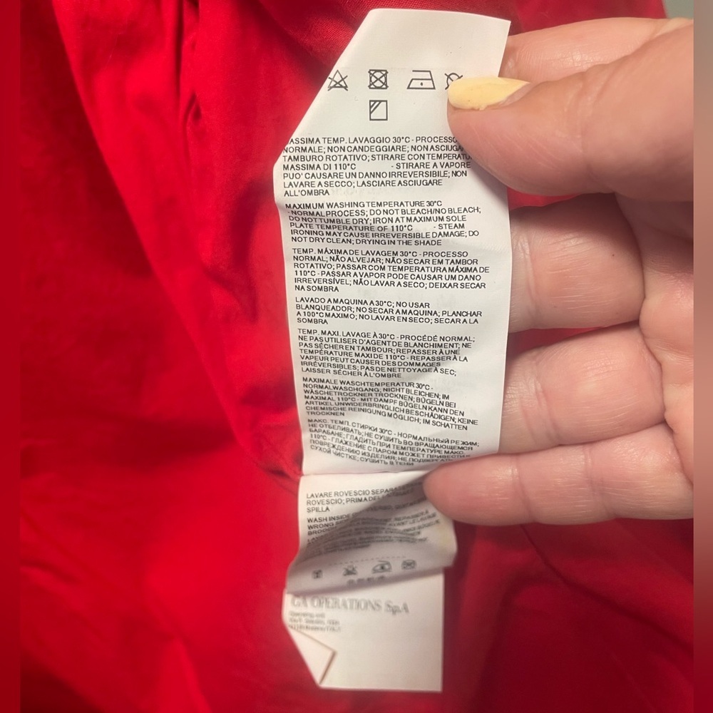 Armani Jeans Red Single-Button Blazer - Picture 8 of 9